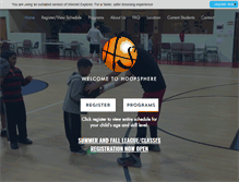 Tablet Screenshot of hoopsphere.com